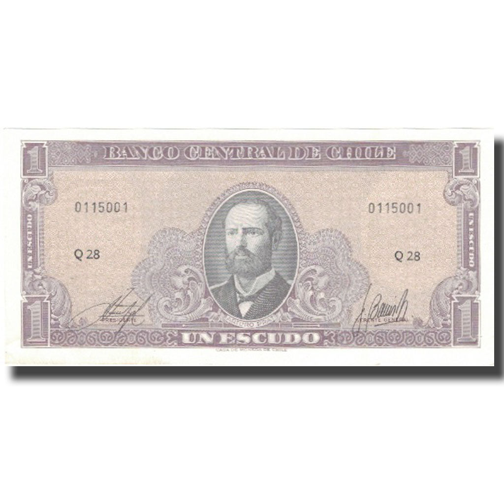 Billete, 1 Escudo, 1964, Chile, KM:136, SC+