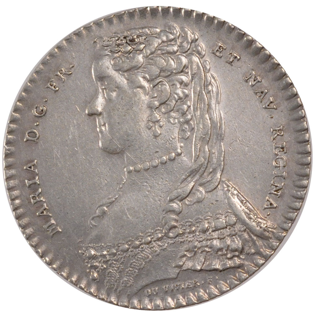 France, Royal, Token, 1741, AU(55-58), Silver, Feuardent #13343, 7.03