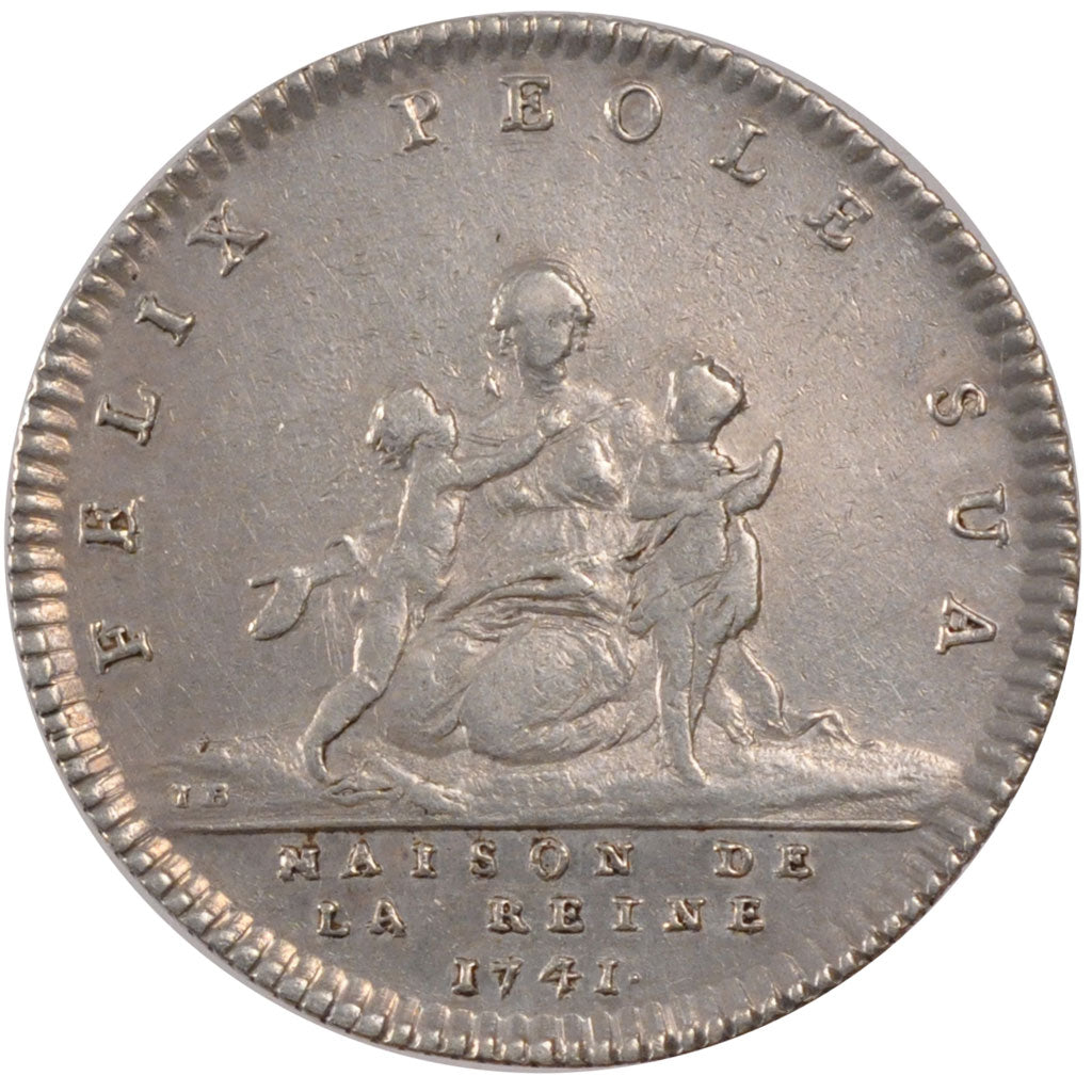France, Royal, Token, 1741, AU(55-58), Silver, Feuardent #13343, 7.03