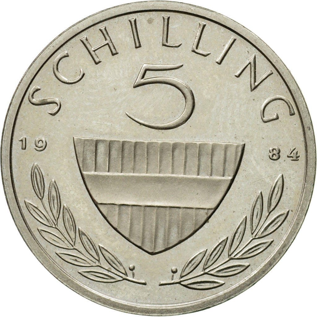 Coin, Austria, 5 Schilling, 1984, MS(63), Copper-nickel, KM:2889a