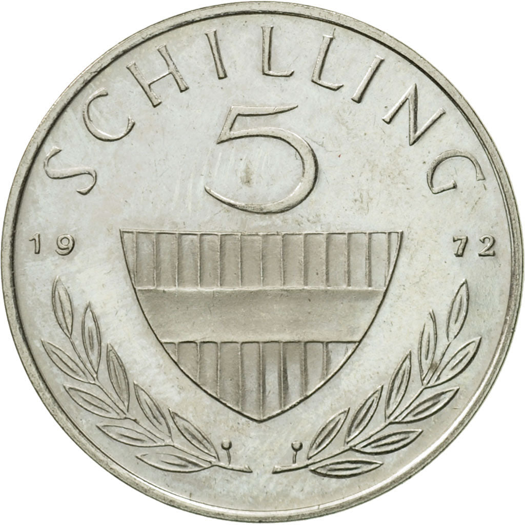 Moneda, Austria, 5 Schilling, 1972, SC, Cobre - níquel, KM:2889a