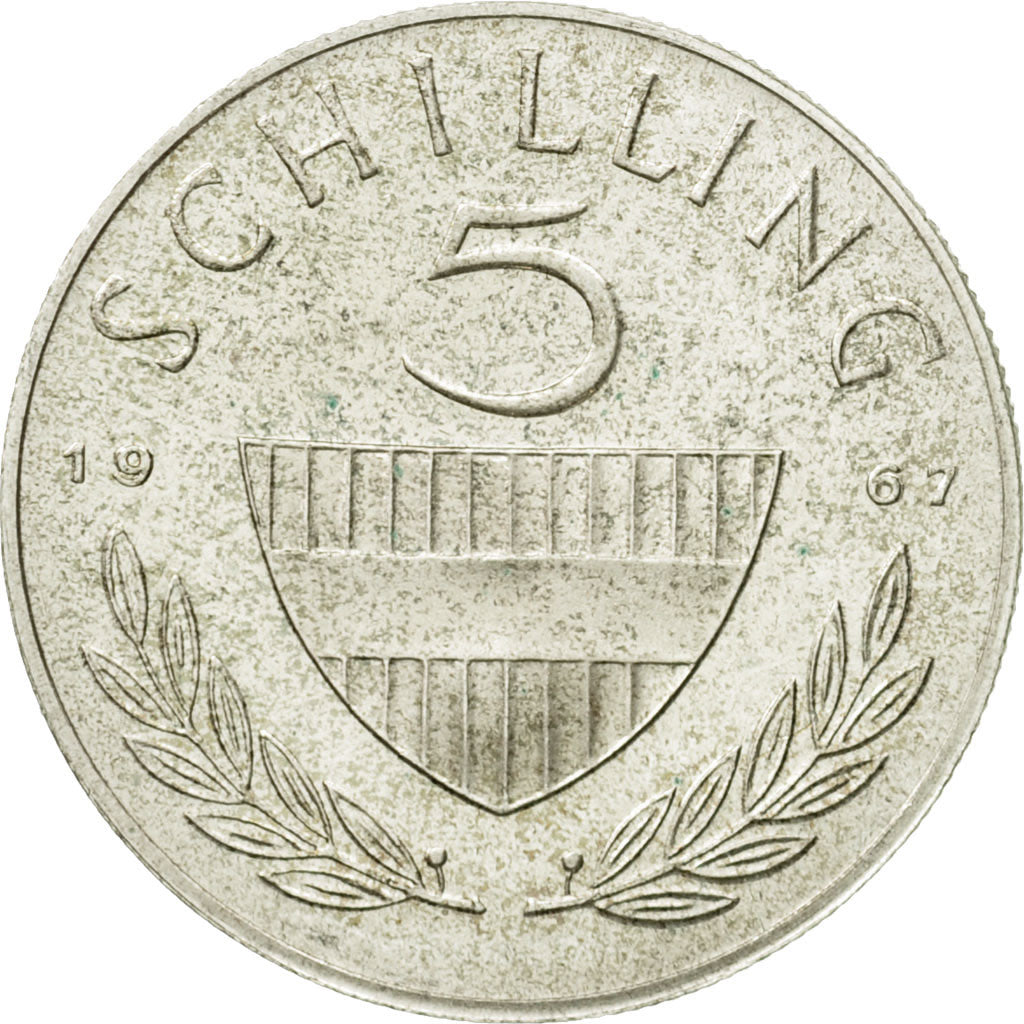 Monnaie, Autriche, 5 Schilling, 1967, SPL, Argent, KM:2889