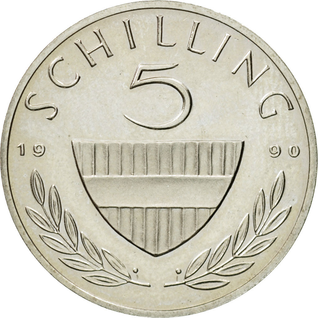 Monnaie, Autriche, 5 Schilling, 1990, SPL, Copper-nickel, KM:2889a