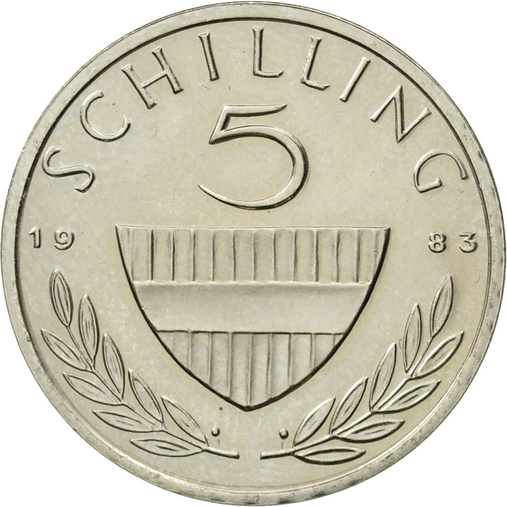 Munten, Oostenrijk, 5 Schilling, 1983, UNC-, Copper-nickel, KM:2889a