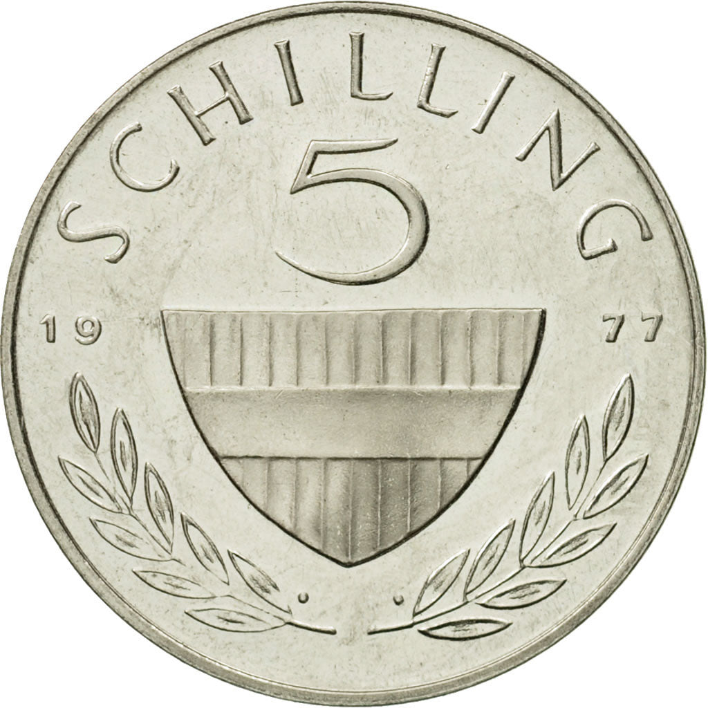 Coin, Austria, 5 Schilling, 1977, MS(63), Copper-nickel, KM:2889a
