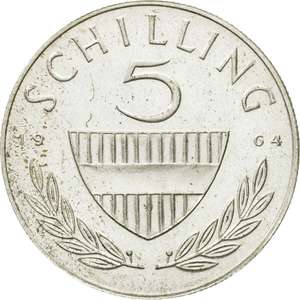 Coin, Austria, 5 Schilling, 1964, MS(63), Silver, KM:2889