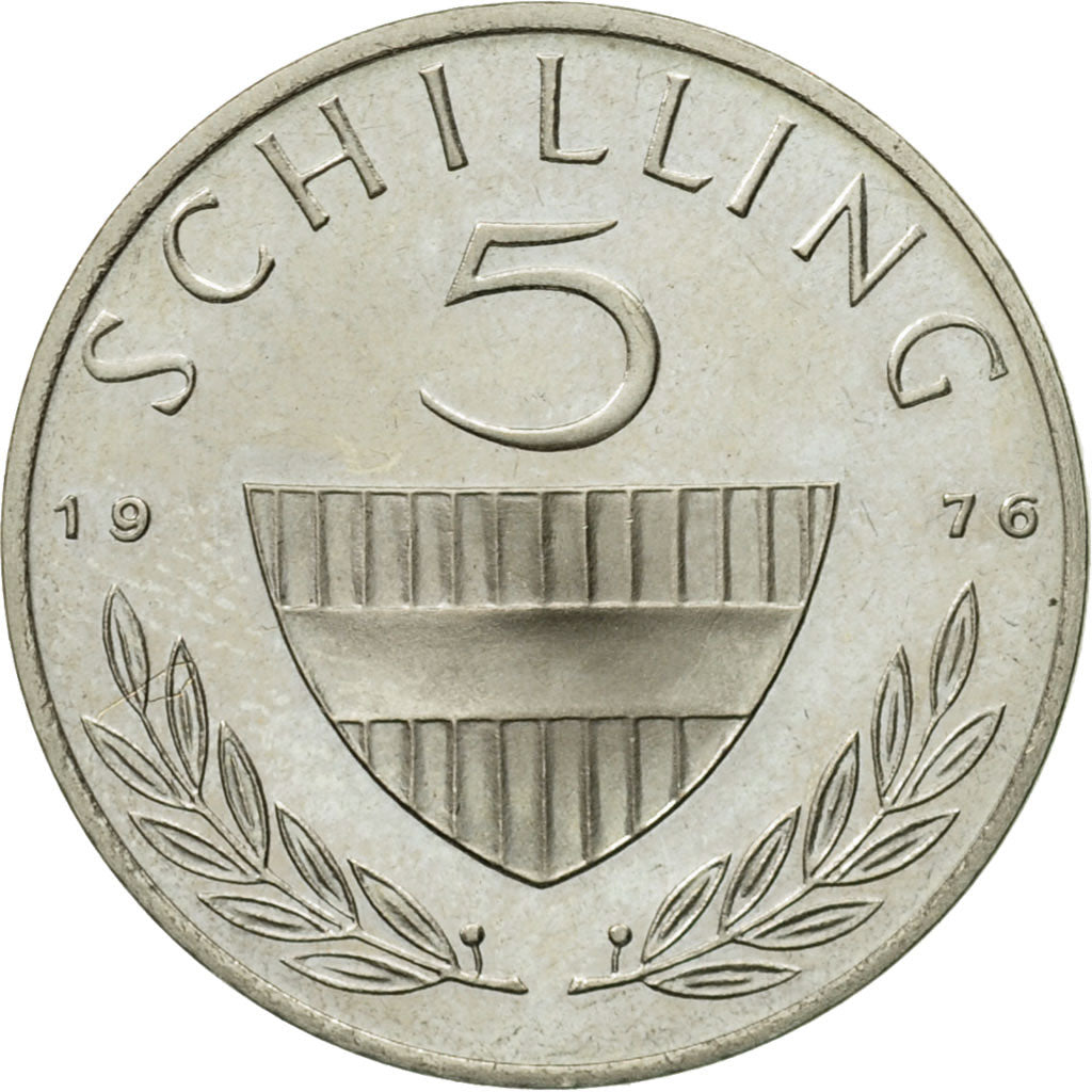 Coin, Austria, 5 Schilling, 1976, MS(63), Copper-nickel, KM:2889a