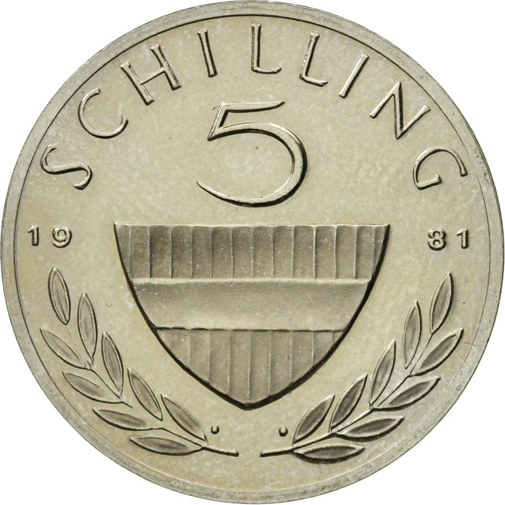 Coin, Austria, 5 Schilling, 1981, MS(63), Copper-nickel, KM:2889a