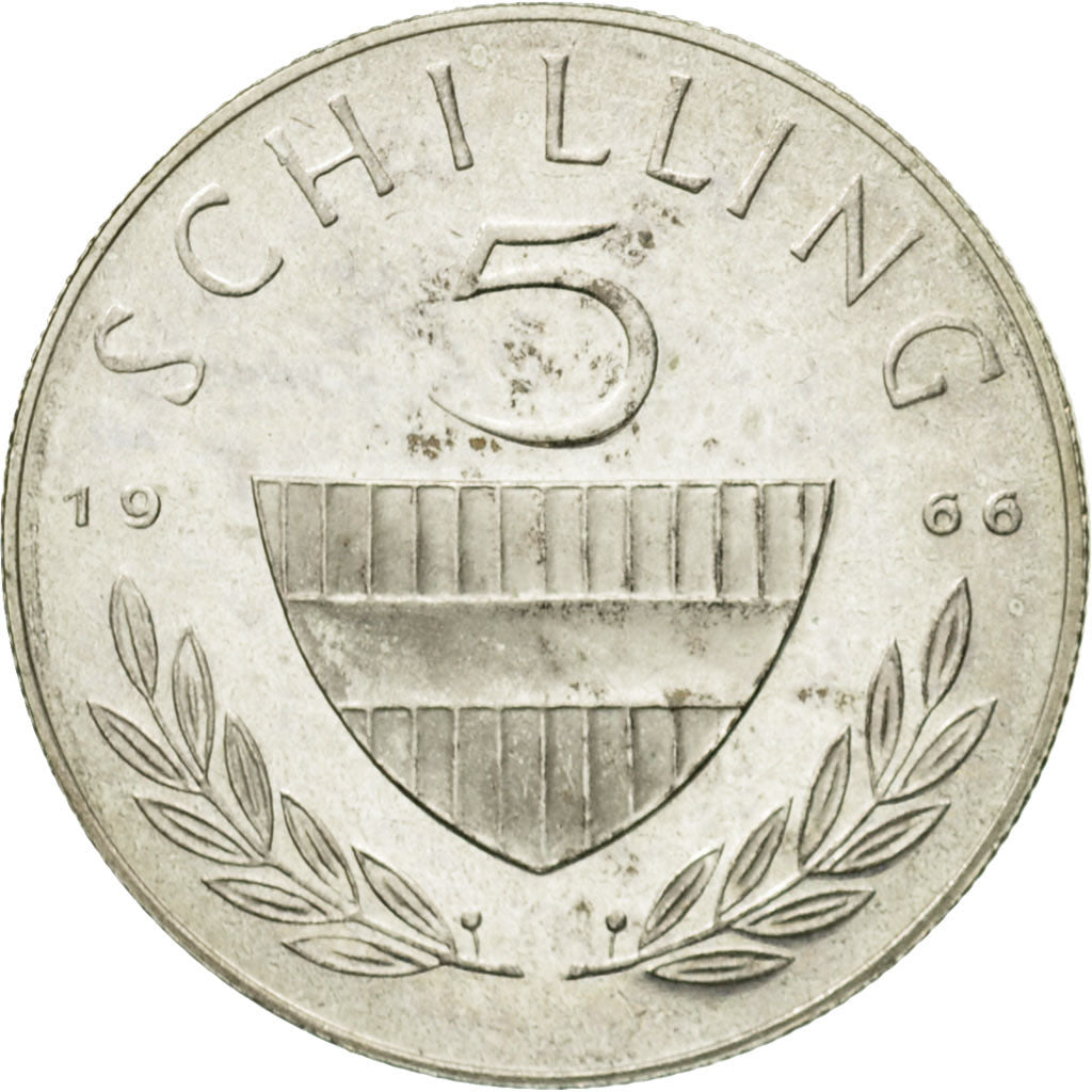 Moneta, Austria, 5 Schilling, 1966, SPL, Argento, KM:2889