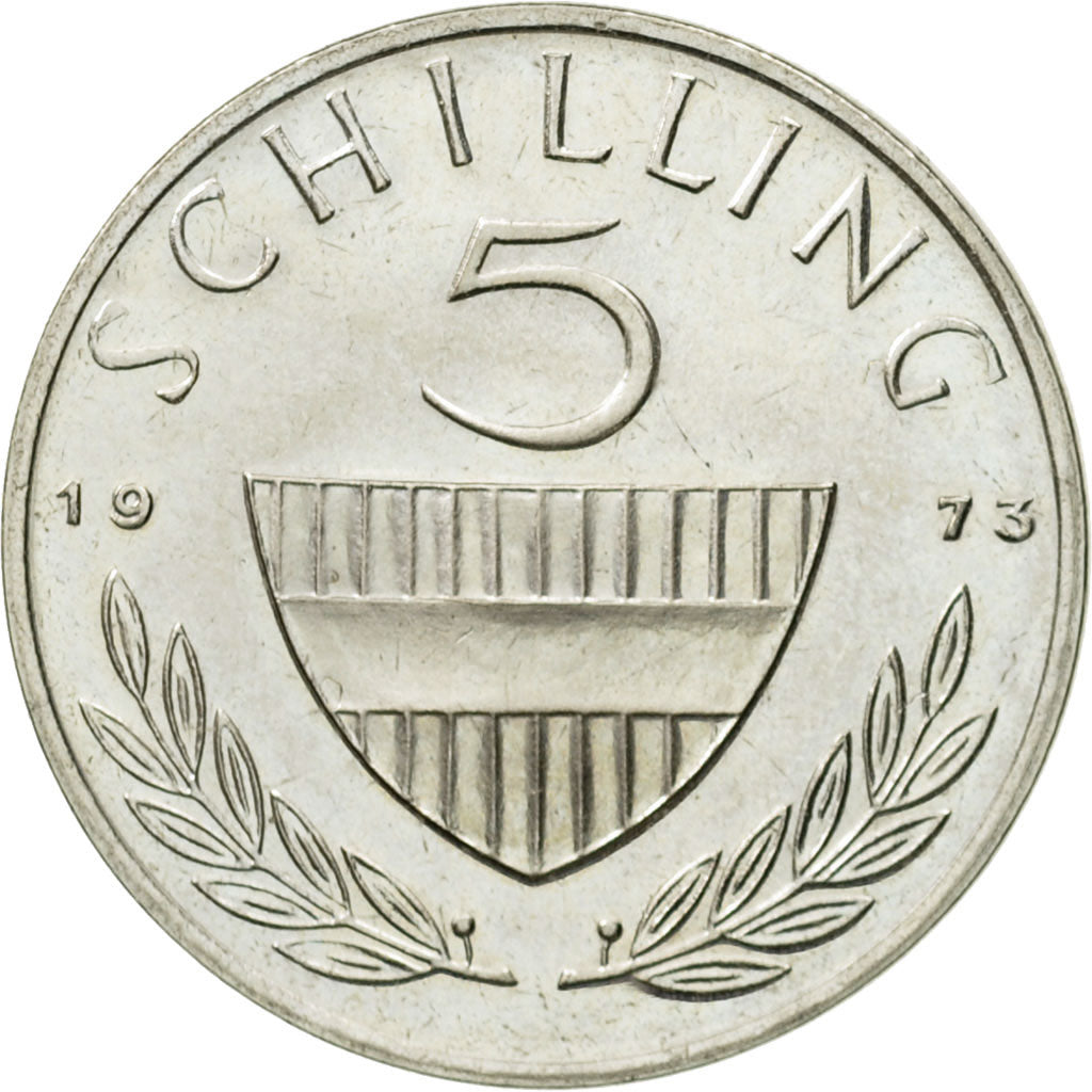 Munten, Oostenrijk, 5 Schilling, 1973, UNC-, Copper-nickel, KM:2889a