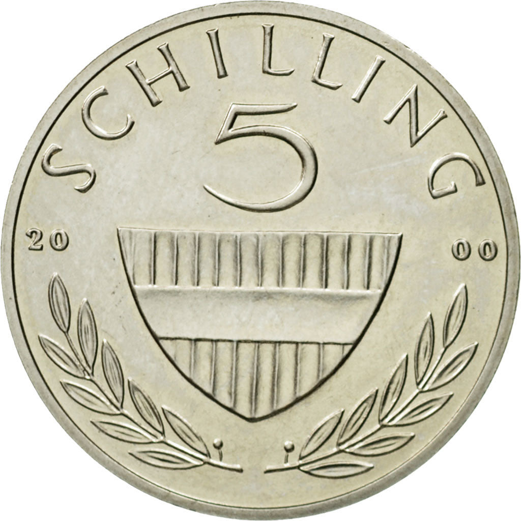 Coin, Austria, 5 Schilling, 2000, MS(63), Copper-nickel, KM:2889a