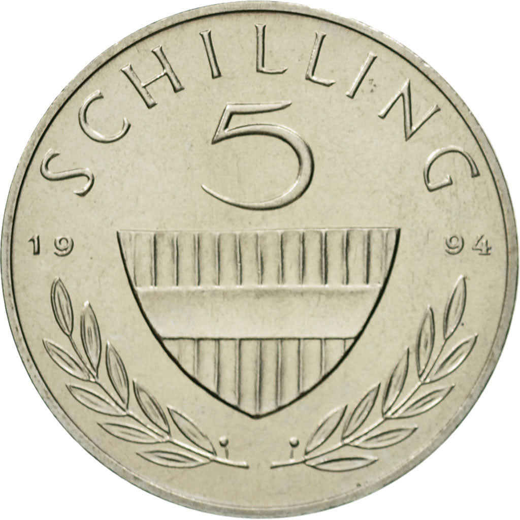 Coin, Austria, 5 Schilling, 1994, MS(63), Copper-nickel, KM:2889a