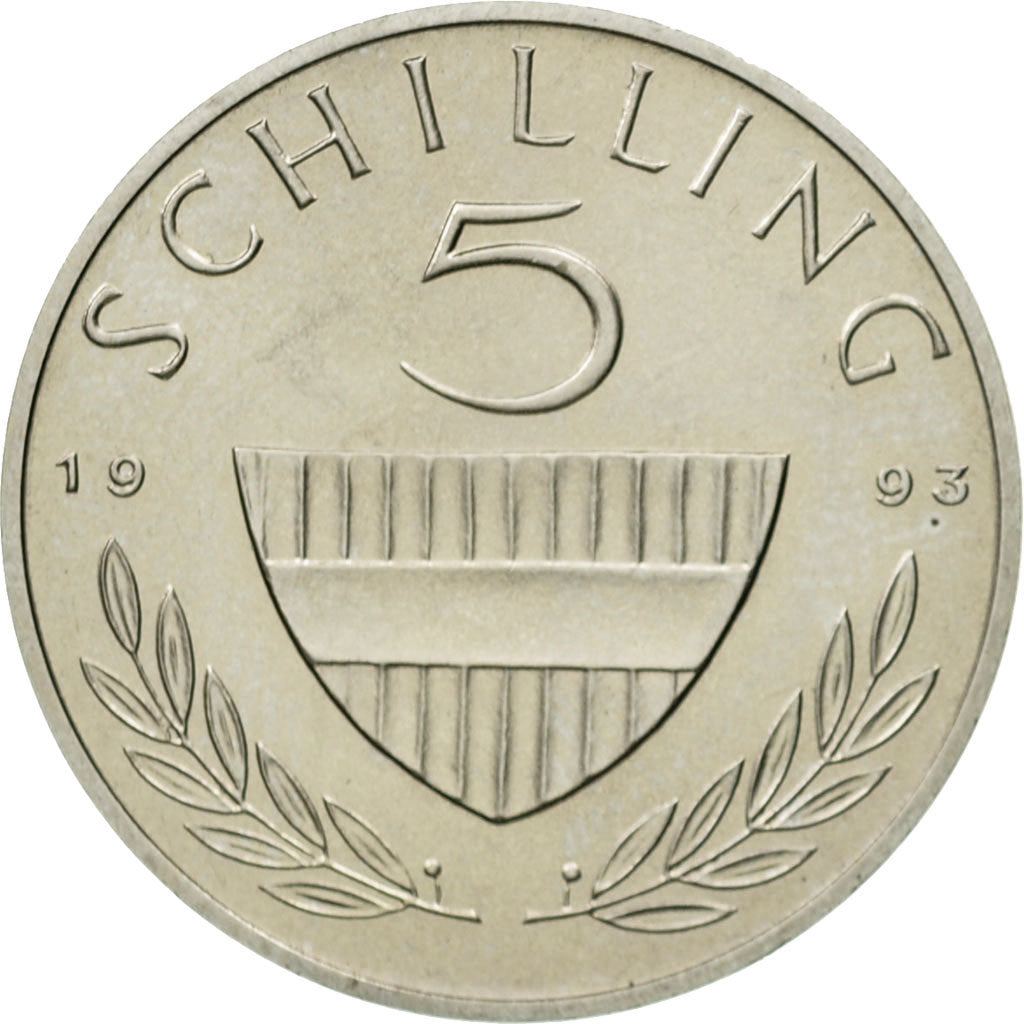Moneta, Austria, 5 Schilling, 1993, SPL, Rame-nichel, KM:2889a
