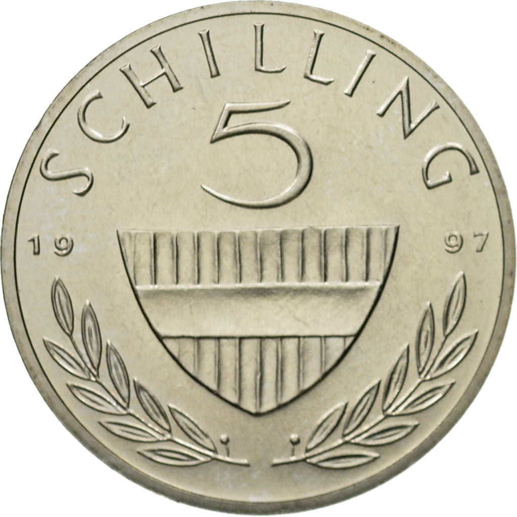 Coin, Austria, 5 Schilling, 1997, MS(63), Copper-nickel, KM:2889a