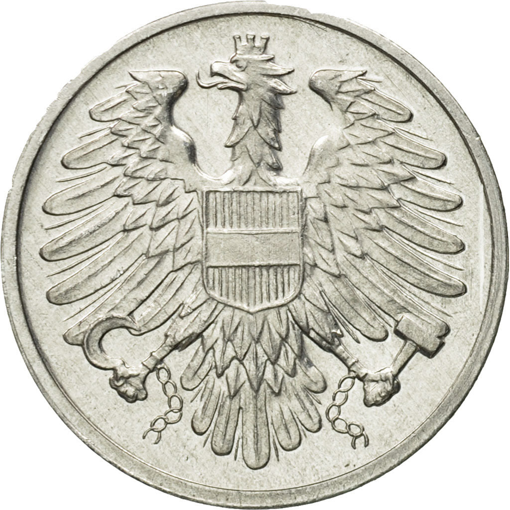 Coin, Austria, 2 Groschen, 1967, MS(63), Aluminum, KM:2876
