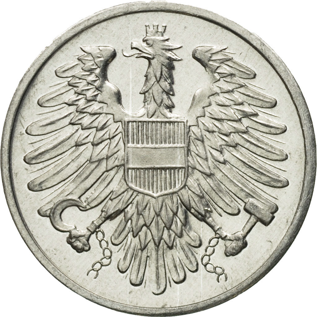 Coin, Austria, 2 Groschen, 1971, MS(63), Aluminum, KM:2876