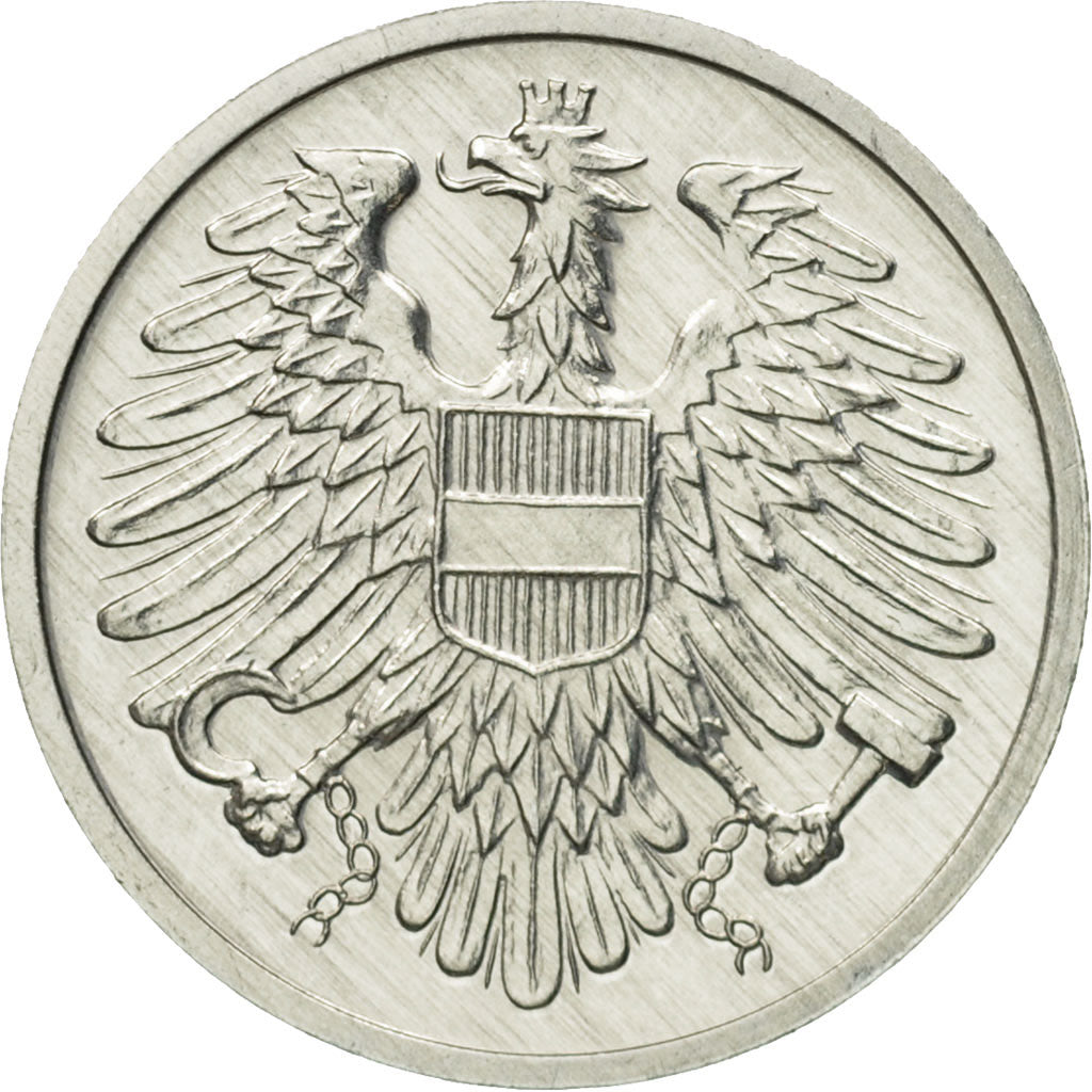 Coin, Austria, 2 Groschen, 1989, MS(63), Aluminum, KM:2876