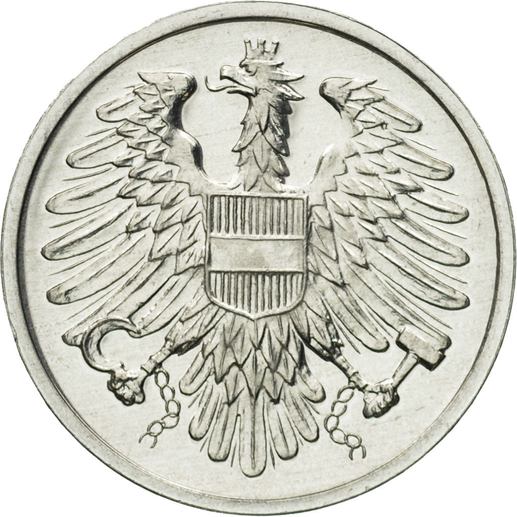 Coin, Austria, 2 Groschen, 1980, MS(63), Aluminum, KM:2876