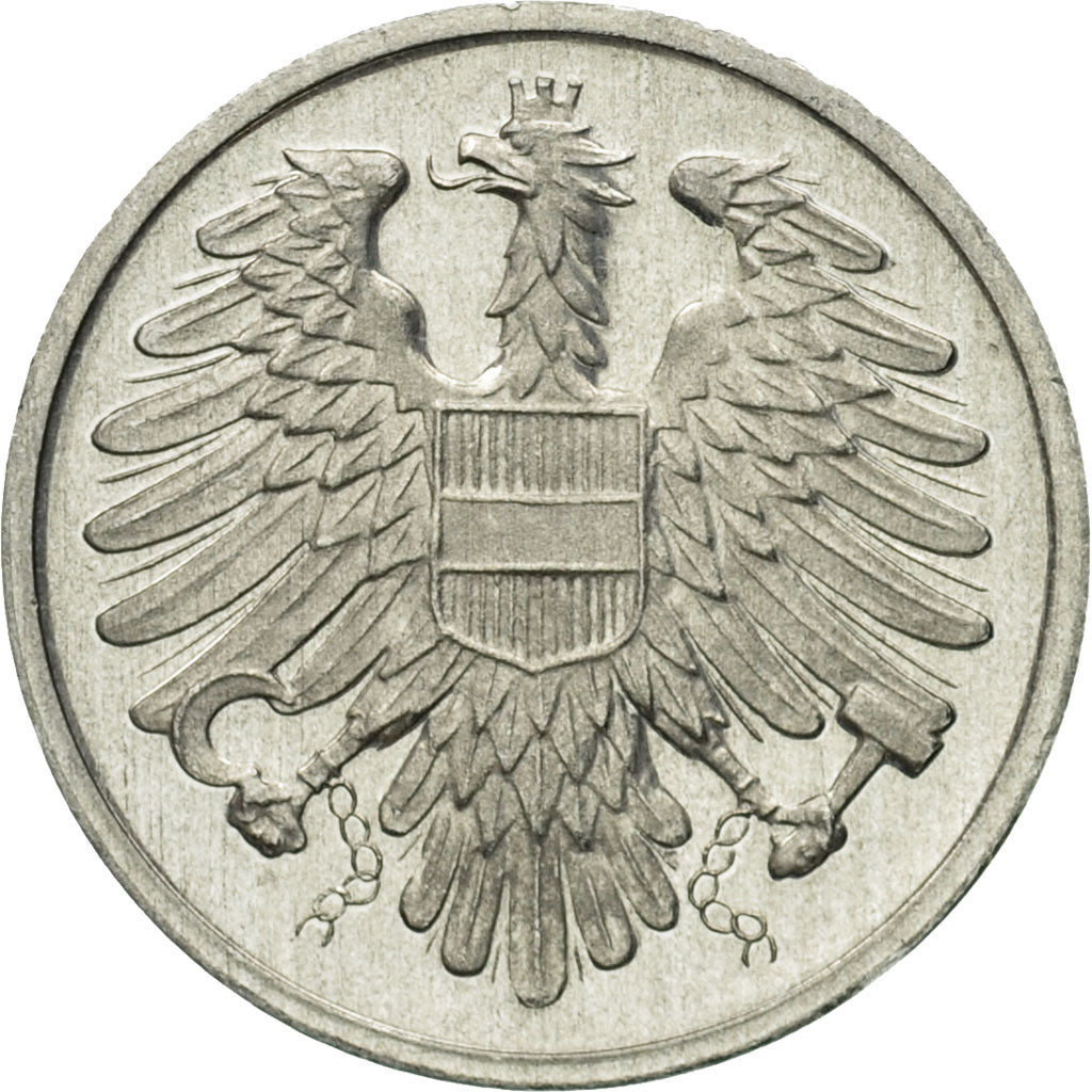 Coin, Austria, 2 Groschen, 1969, MS(63), Aluminum, KM:2876