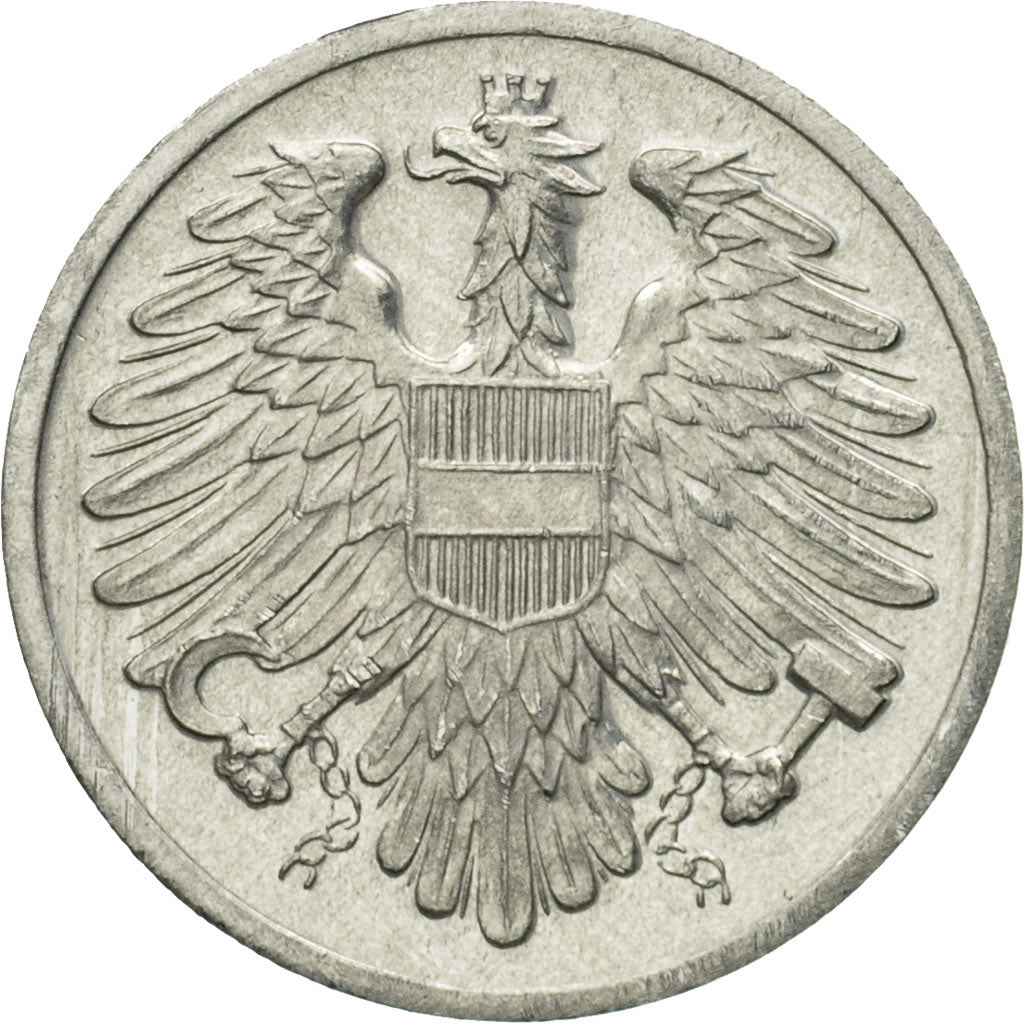 Coin, Austria, 2 Groschen, 1964, MS(63), Aluminum, KM:2876