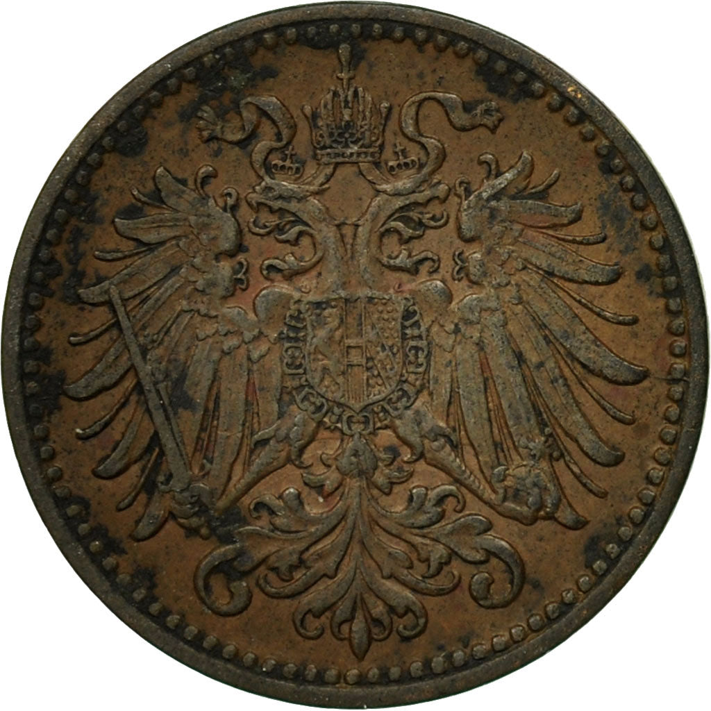 Moneda, Austria, Franz Joseph I, Heller, 1902, MBC, Bronce, KM:2800