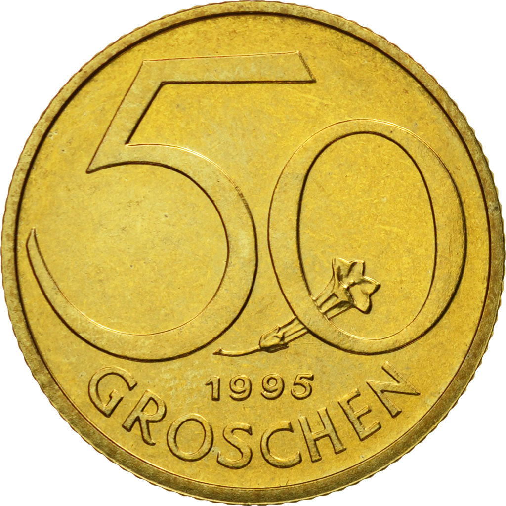 Moneda, Austria, 50 Groschen, 1995, SC, Aluminio - bronce, KM:2885