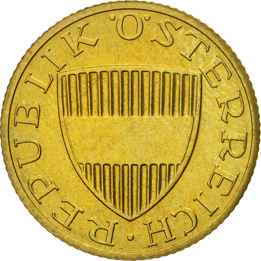 Coin, Austria, 50 Groschen, 1997, MS(63), Aluminum-Bronze, KM:2885