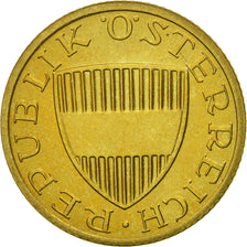Coin, Austria, 50 Groschen, 1992, MS(63), Aluminum-Bronze, KM:2885