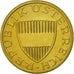 Coin, Austria, 50 Groschen, 1992, MS(63), Aluminum-Bronze, KM:2885