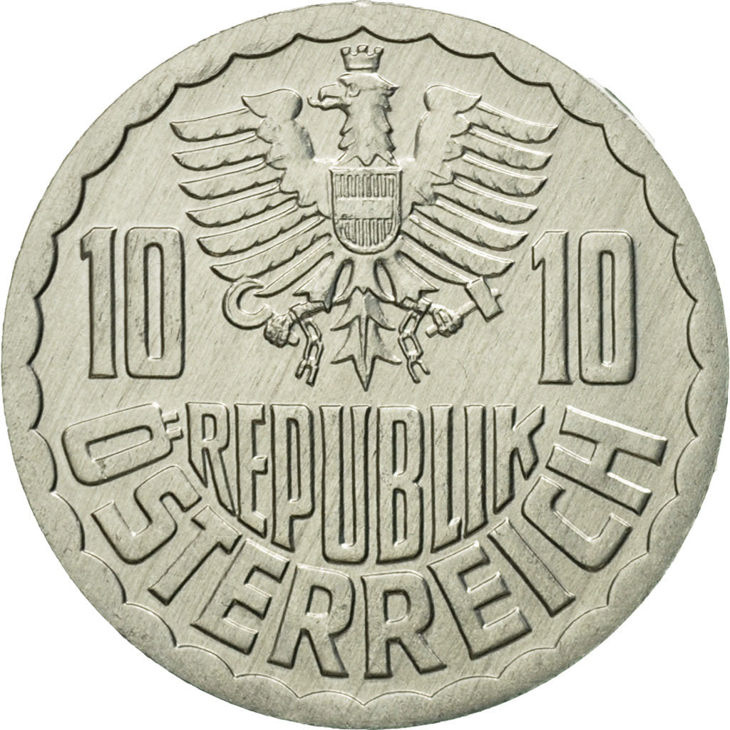 Coin, Austria, 10 Groschen, 1999, Vienna, MS(63), Aluminum, KM:2878