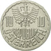 Coin, Austria, 10 Groschen, 1999, Vienna, MS(63), Aluminum, KM:2878