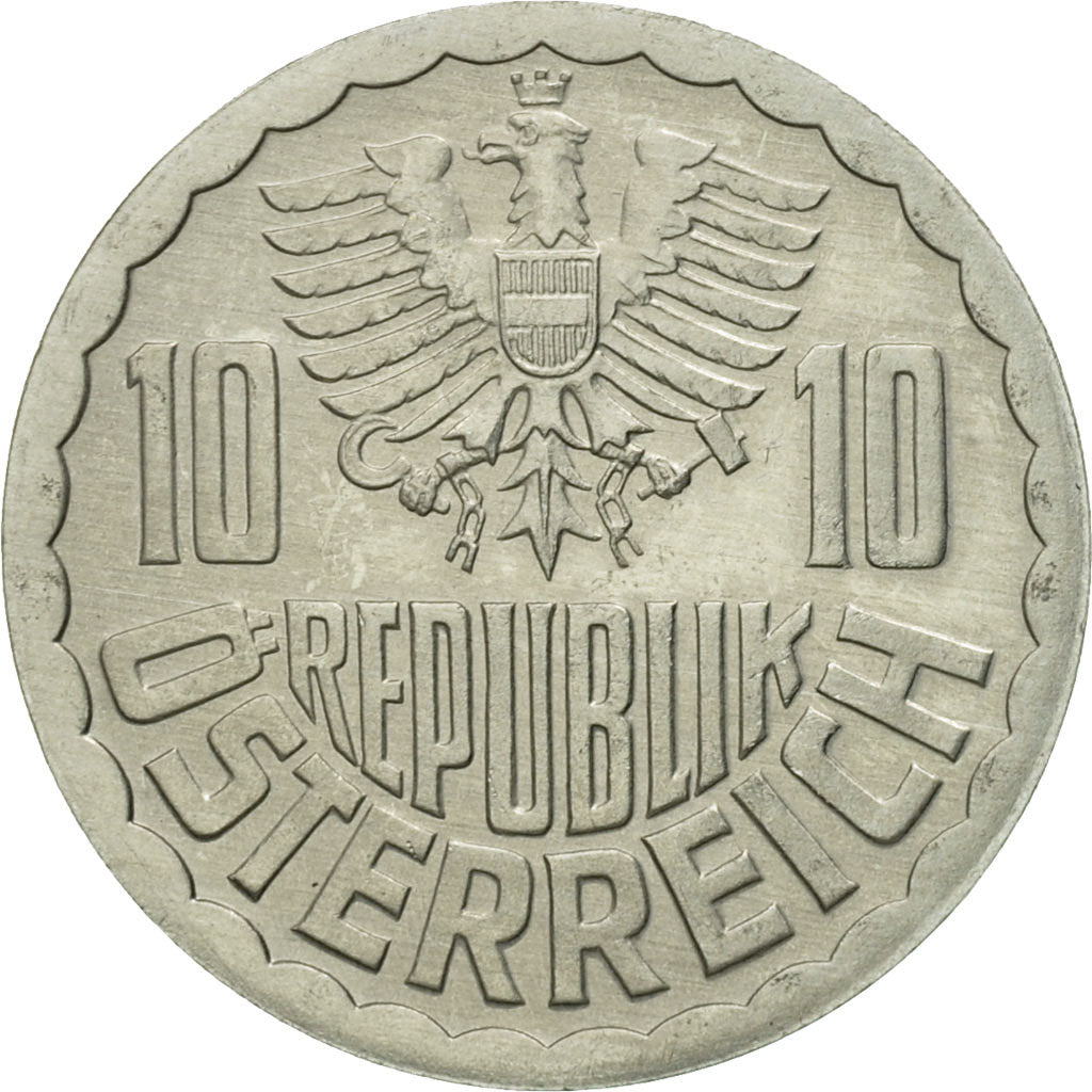 Munten, Oostenrijk, 10 Groschen, 1989, Vienna, UNC-, Aluminium, KM:2878
