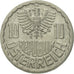 Moneda, Austria, 10 Groschen, 1983, Vienna, SC, Aluminio, KM:2878