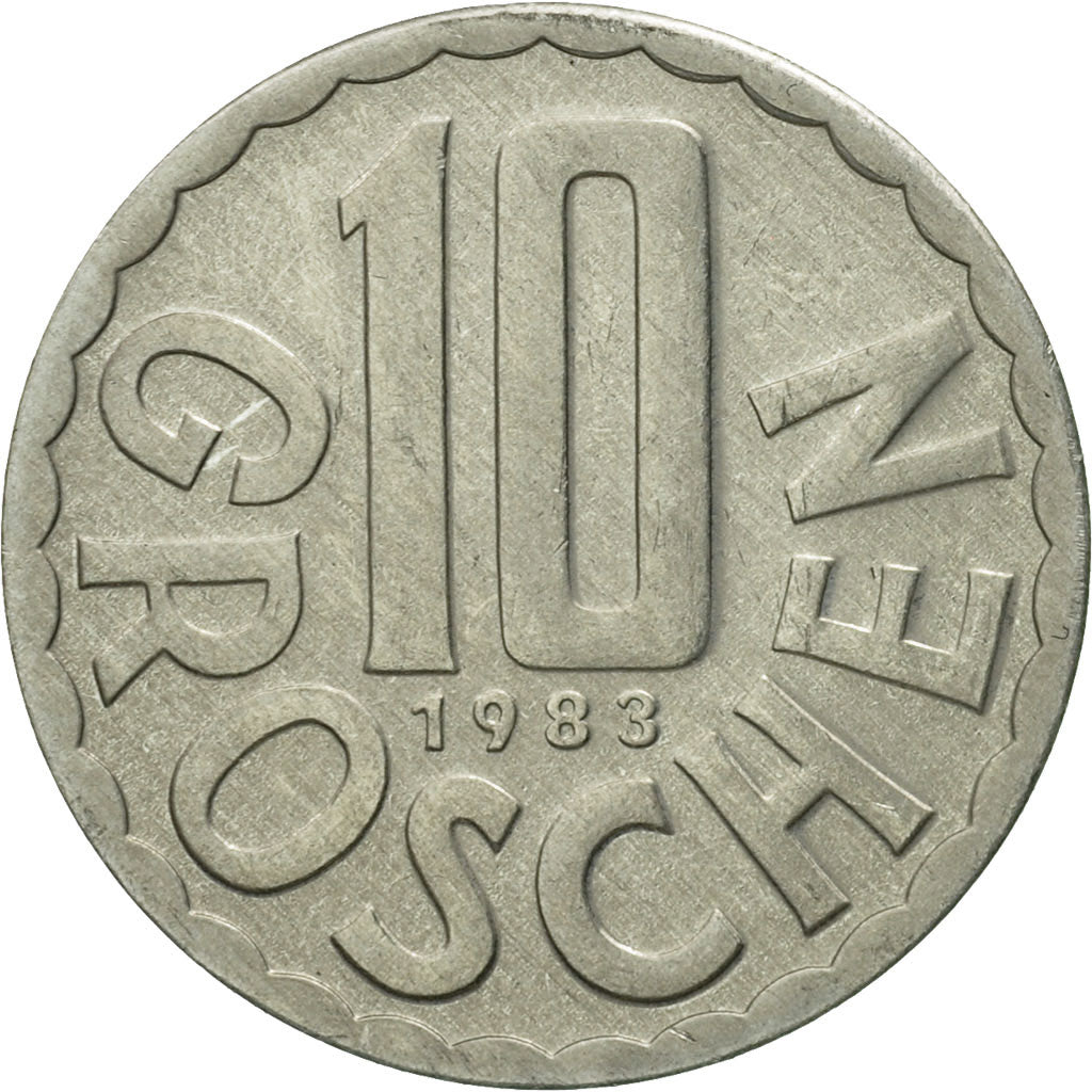 Moneda, Austria, 10 Groschen, 1983, Vienna, SC, Aluminio, KM:2878