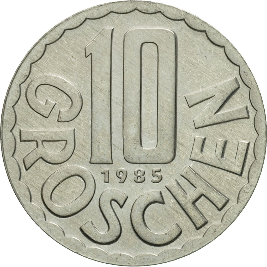 Münze, Österreich, 10 Groschen, 1985, Vienna, UNZ, Aluminium, KM:2878