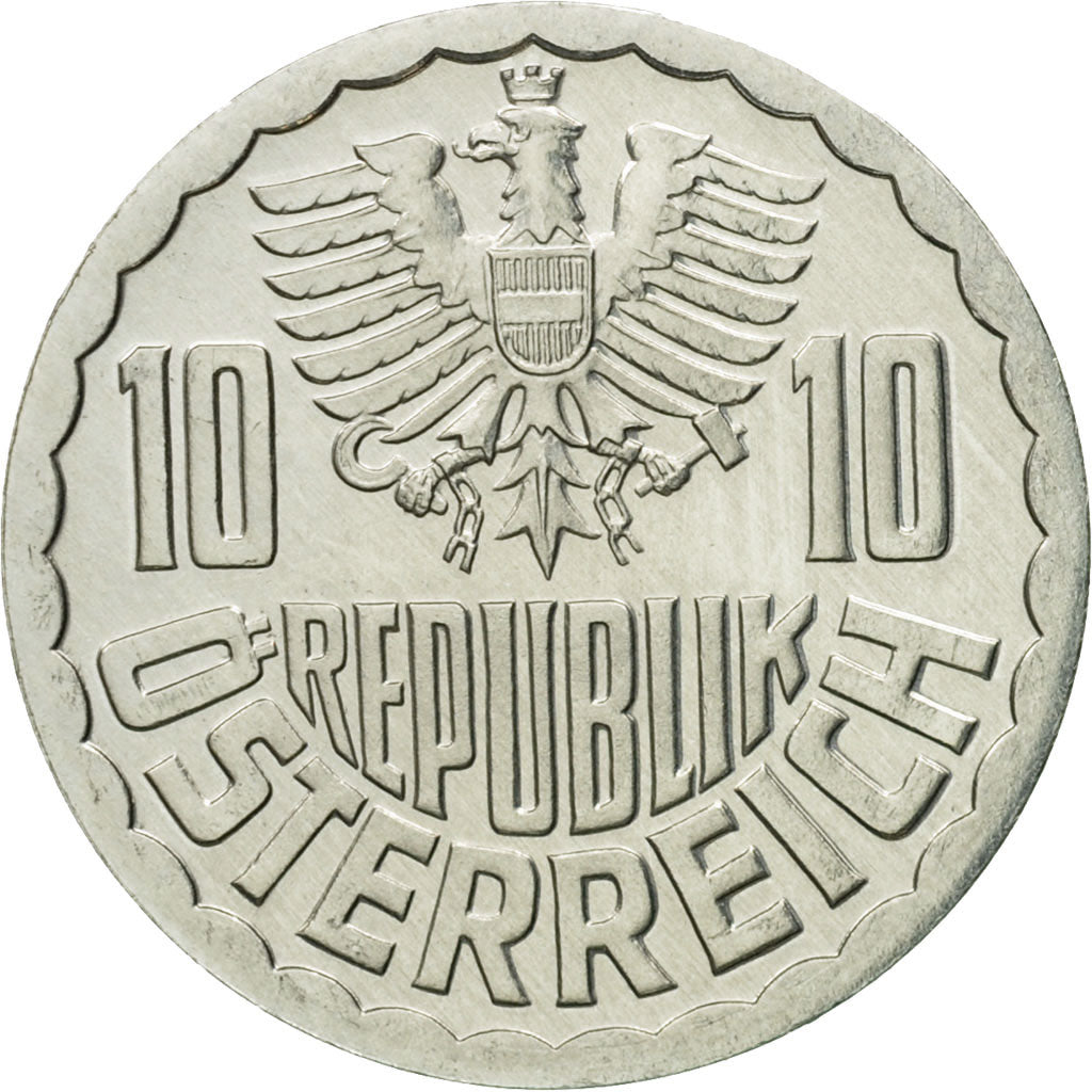 Moneda, Austria, 10 Groschen, 1987, Vienna, SC, Aluminio, KM:2878