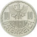 Moneda, Austria, 10 Groschen, 1987, Vienna, SC, Aluminio, KM:2878