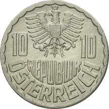 Coin, Austria, 10 Groschen, 1968, Vienna, MS(63), Aluminum, KM:2878
