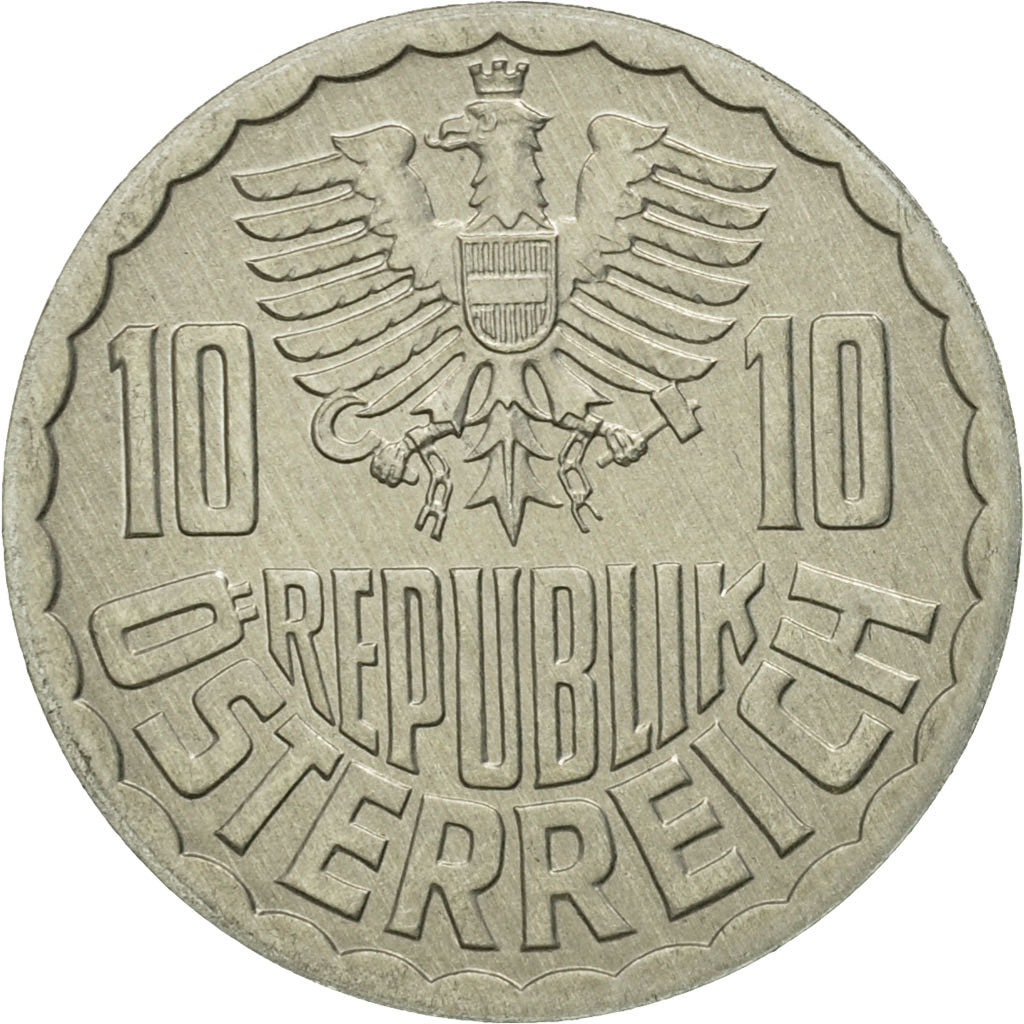Munten, Oostenrijk, 10 Groschen, 1995, Vienna, UNC-, Aluminium, KM:2878