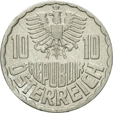 Coin, Austria, 10 Groschen, 1967, Vienna, MS(63), Aluminum, KM:2878