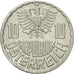 Coin, Austria, 10 Groschen, 1967, Vienna, MS(63), Aluminum, KM:2878