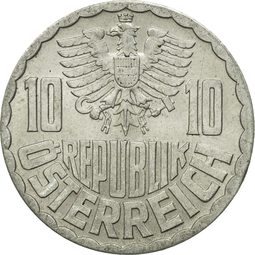 Munten, Oostenrijk, 10 Groschen, 1952, Vienna, UNC-, Aluminium, KM:2878