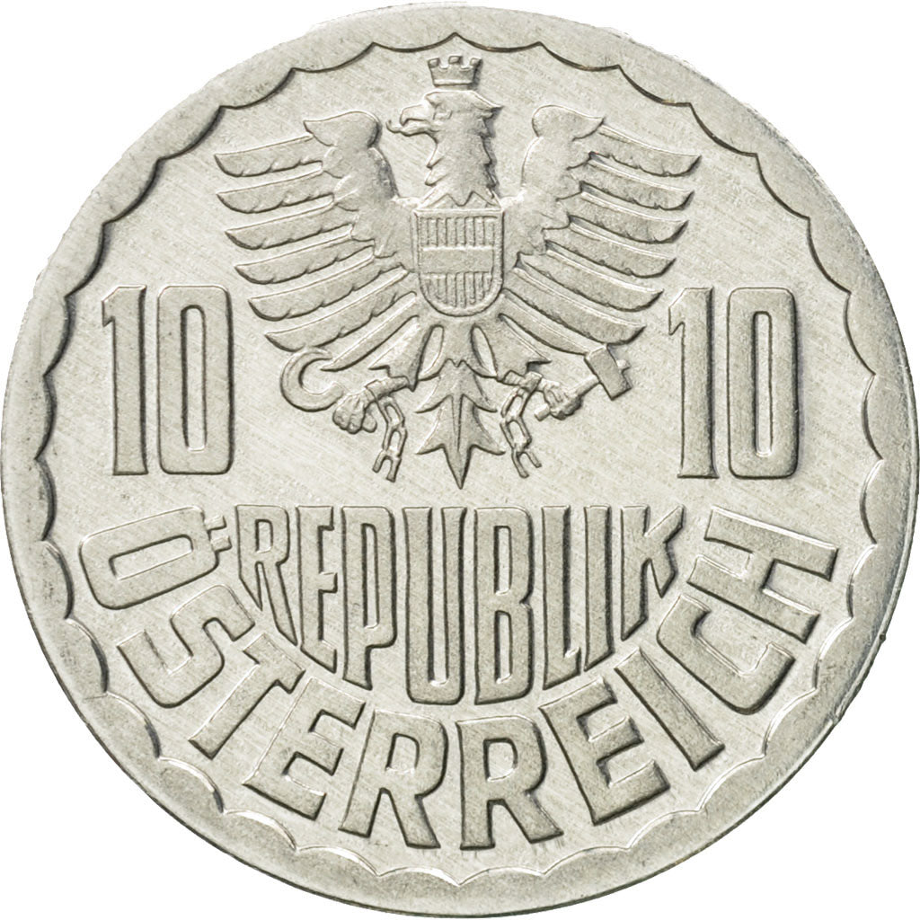 Münze, Österreich, 10 Groschen, 1981, Vienna, UNZ, Aluminium, KM:2878
