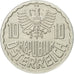 Moneda, Austria, 10 Groschen, 1992, Vienna, SC, Aluminio, KM:2878