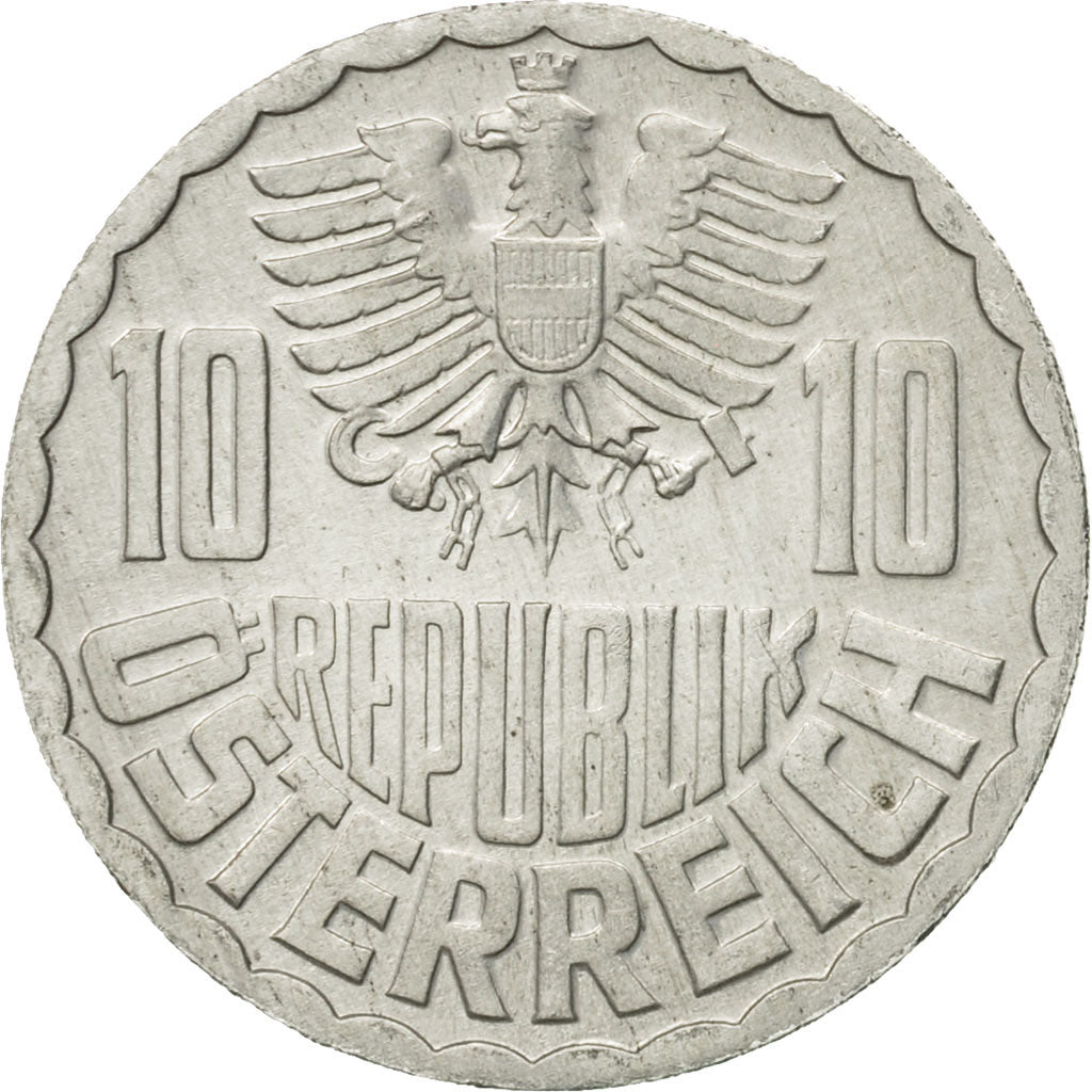 Münze, Österreich, 10 Groschen, 1970, Vienna, UNZ, Aluminium, KM:2878
