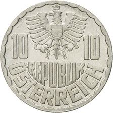 Coin, Austria, 10 Groschen, 1966, Vienna, MS(63), Aluminum, KM:2878