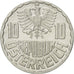 Coin, Austria, 10 Groschen, 1966, Vienna, MS(63), Aluminum, KM:2878