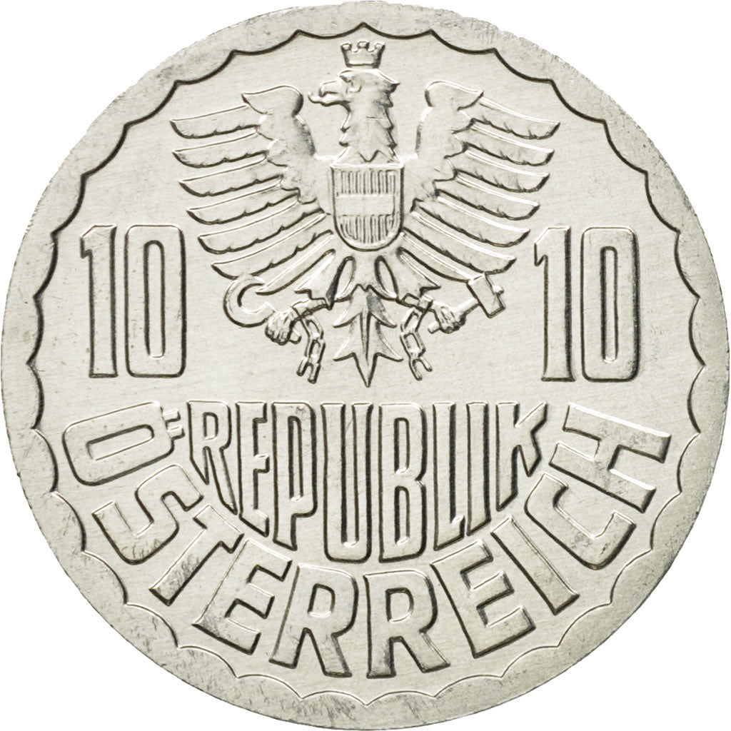 Coin, Austria, 10 Groschen, 2000, Vienna, MS(63), Aluminum, KM:2878