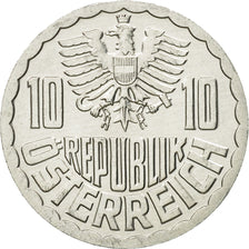 Coin, Austria, 10 Groschen, 2000, Vienna, MS(63), Aluminum, KM:2878