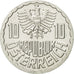 Coin, Austria, 10 Groschen, 2000, Vienna, MS(63), Aluminum, KM:2878